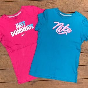 Girls Nike Exercise Shirts